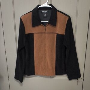 Briggs New York Women's Black and Tan Jacket